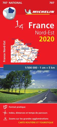 Northeastern France - Michelin National Map 707