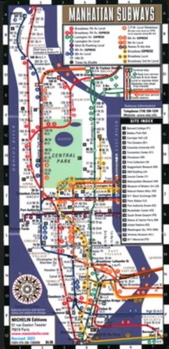 Streetwise Map Manhattan - Laminated City Center Street Map of Manhattan Subway Bus: City Plans