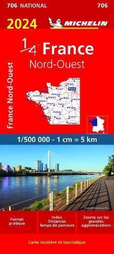 Northwestern France 2024 - Michelin National Map 706