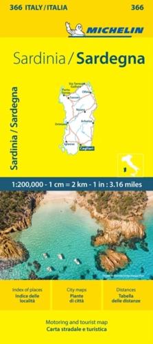 Sardinia - Michelin Local Map 366