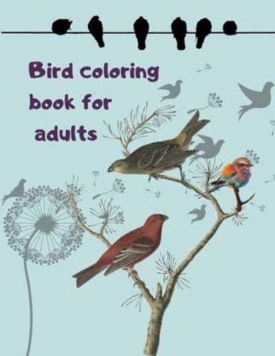 Bird Coloring Book for Adults