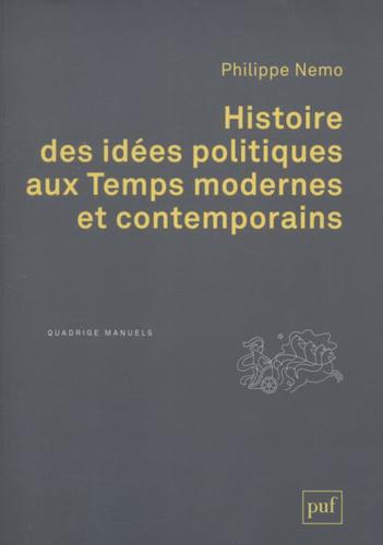 Histoire Des Idées Politiques Aux Temps Modernes Et Contemporains
