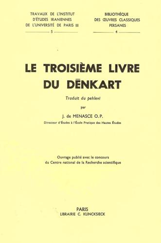 Le Troisieme Livre De Denkart