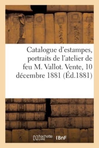 Catalogue d'estampes anciennes et modernes, portraits et vignettes, dessins et livres