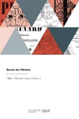 Revue De l'Orient