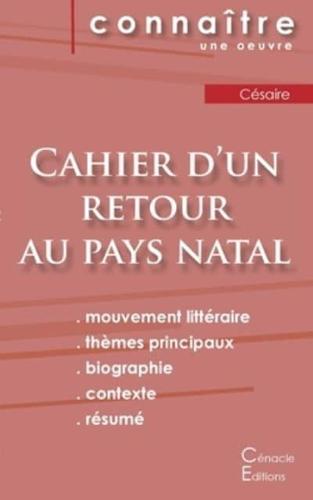 Fiche de lecture Cahier d'un retour au pays natal de Césaire (Analyse littéraire de référence et résumé complet)