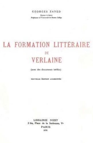 La Formation Litteraire De Verlaine