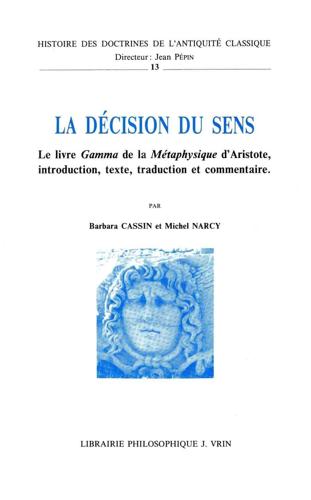 La Decision Du Sens