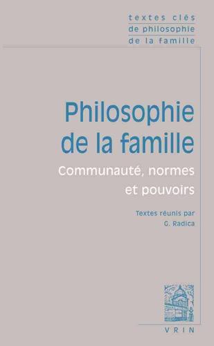 Textes Cles De Philosophie De La Famille