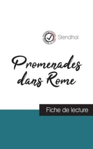 Promenades dans Rome de Stendhal (fiche de lecture et analyse complète de l'oeuvre)