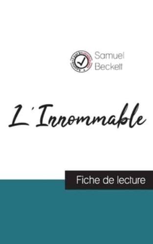 L'Innommable de Samuel Beckett (fiche de lecture et analyse complète de l'oeuvre)