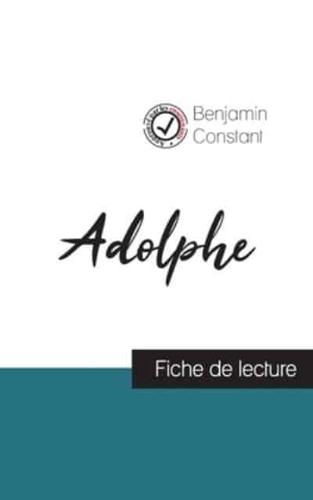 Adolphe de Benjamin Constant (fiche de lecture et analyse complète de l'oeuvre)