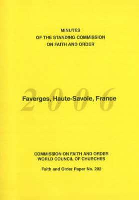 Minutes of the Standing Commission on Faith & Order