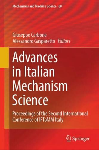 Advances in Italian Mechanism Science