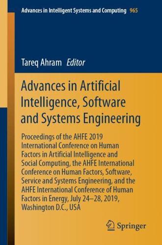 Advances in Artificial Intelligence, Software and Systems Engineering