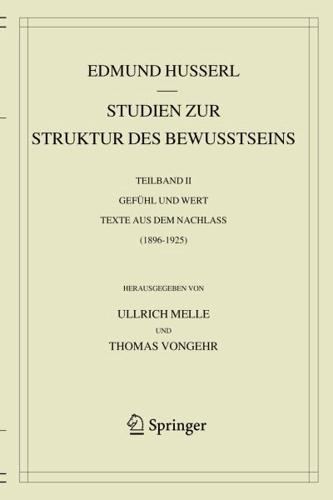 Studien Zur Struktur Des Bewusstseins