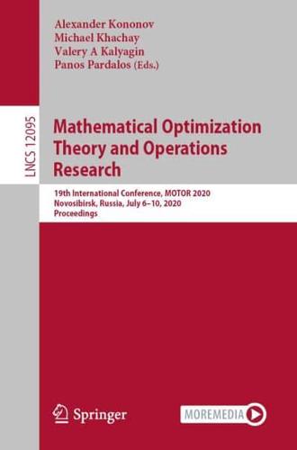 Mathematical Optimization Theory and Operations Research Theoretical Computer Science and General Issues