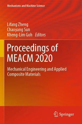 Proceedings of MEACM 2020 : Mechanical Engineering and Applied Composite Materials