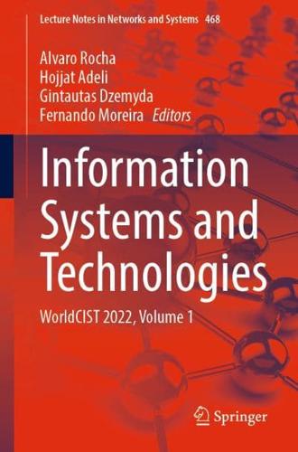 Information Systems and Technologies Volume 1