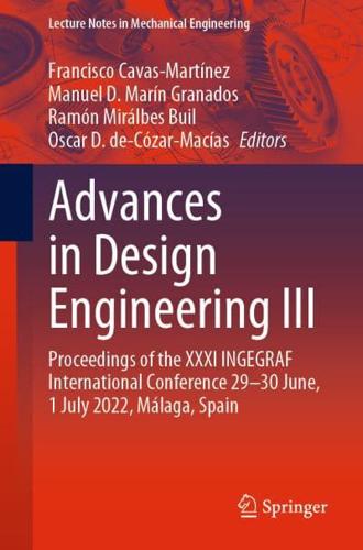 Advances in Design Engineering III