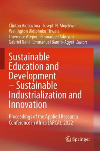 Sustainable Education and Development - Sustainable Industrialization and Innovation