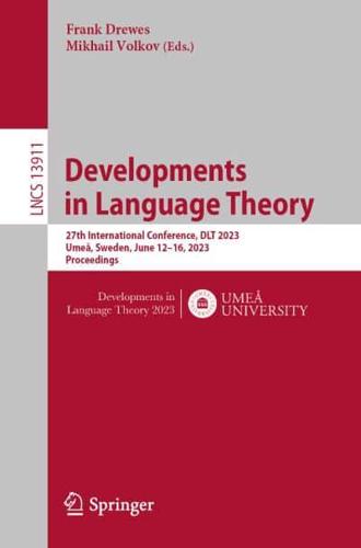 Developments in Language Theory