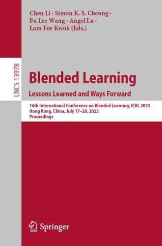Blended Learning - Lessons Learned and Ways Forward