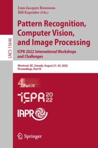 Pattern Recognition, Computer Vision, and Image Processing Part IV