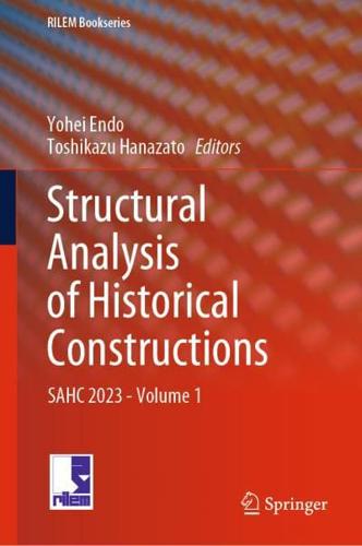 Structural Analysis of Historical Constructions Volume 1