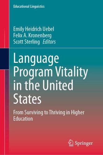 Language Program Vitality in the United States