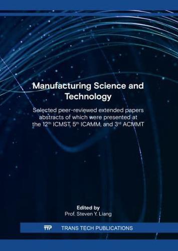 Manufacturing Science and Technology