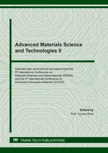 Advanced Materials Science and Technologies II