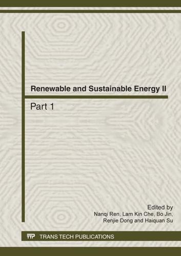 Renewable and Sustainable Energy II