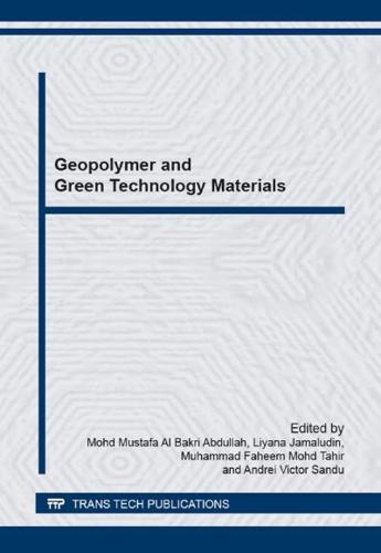 Geopolymer and Green Technology Materials