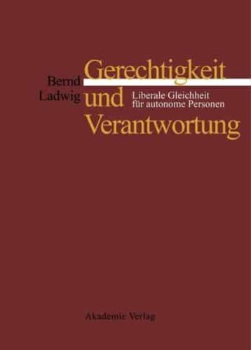 Gerechtigkeit Und Verantwortung