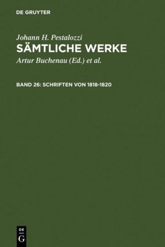 Schriften von 1818-1820