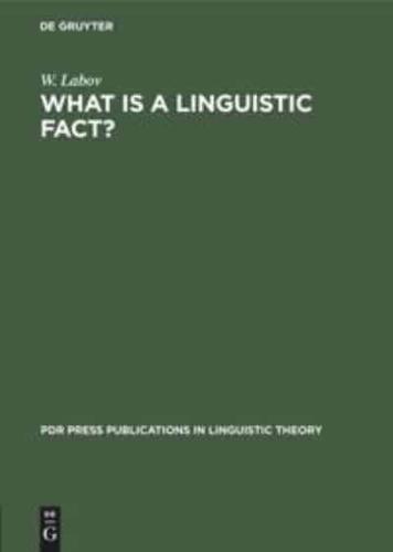 What Is a Linguistic Fact?