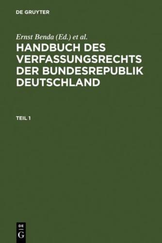 Handbuch Des Verfassungsrechts Der Bundesrepublik Deutschland