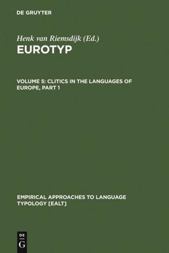 Clitics in the Languages of Europe