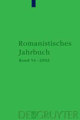 Romanistisches Jahrbuch. Vol 53