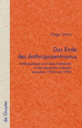 Das Ende Des Anthropozentrismus