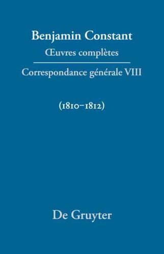 Correspondance Générale 1810-1812