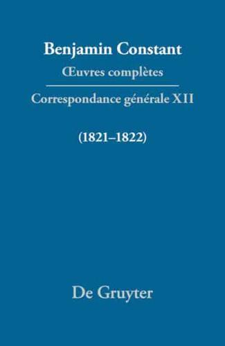 Correspondance Générale 1821-1822