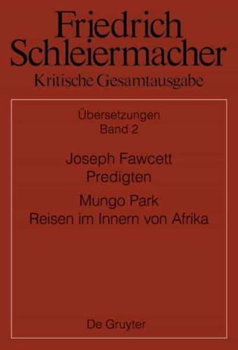 Joseph Fawcett, Predigten Mungo Park, Reisen Im Innern Von Afrika