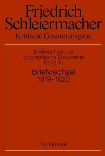 Briefwechsel 1819-1820