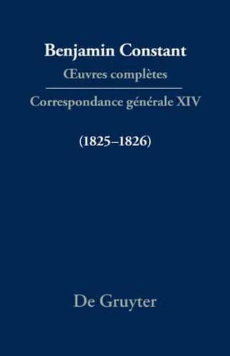 Correspondance Générale 1825-1826