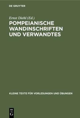 Pompeianische Wandinschriften und Verwandtes