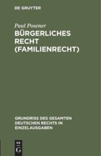 Bürgerliches Recht (Familienrecht)