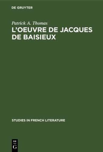 L'oeuvre de Jacques de Baisieux