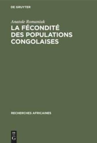La Fécondité Des Populations Congolaises